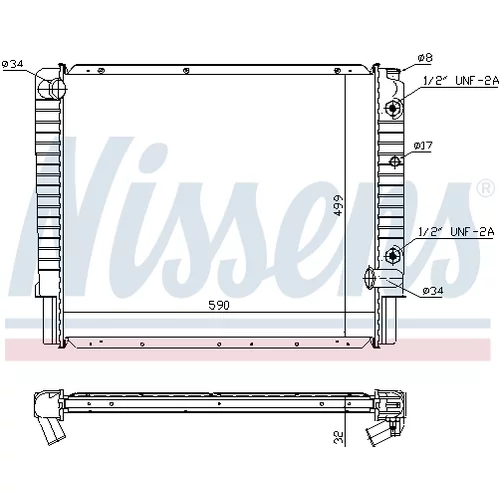 Chladič motora 65523A /NISSENS/ - obr. 4