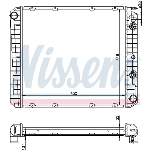 Chladič motora 65544A /NISSENS/ - obr. 5