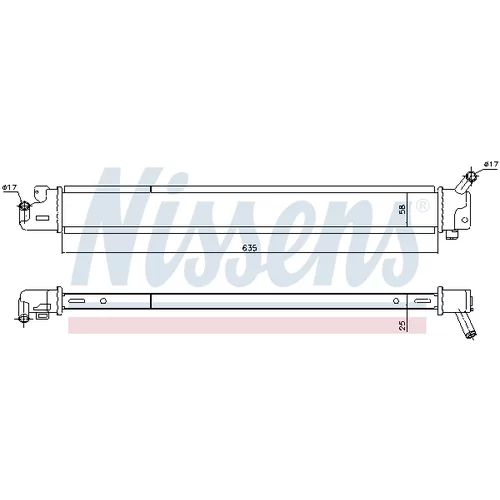 Chladič motora 666209 /NISSENS/ - obr. 5