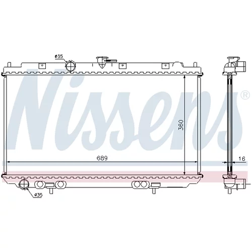 Chladič motora 67346A /NISSENS/ - obr. 5
