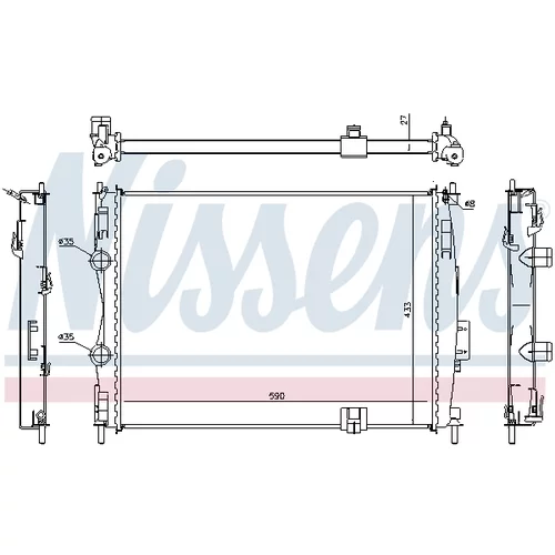Chladič motora 67367 /NISSENS/ - obr. 4