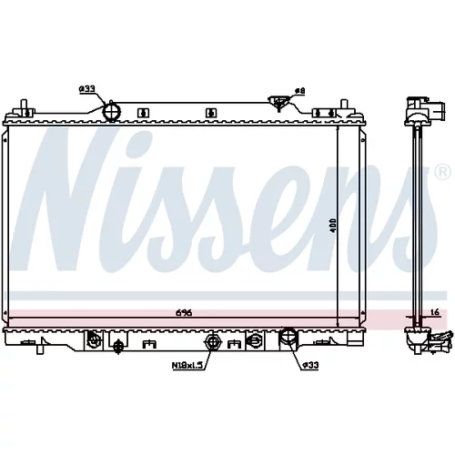 Chladič motora 68104 /NISSENS/ - obr. 4