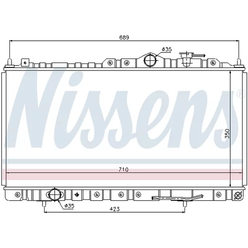 Chladič motora 68180 /NISSENS/ - obr. 4