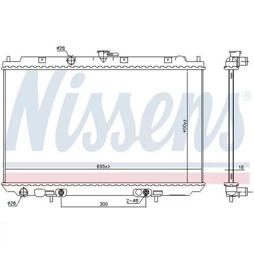 Chladič motora 68732 /NISSENS/ - obr. 4