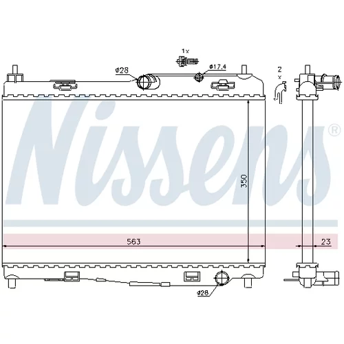 Chladič motora 69235 /NISSENS/ - obr. 5