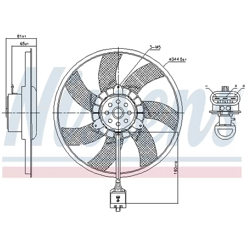 Ventilátor chladenia motora 850061 /NISSENS/ - obr. 5