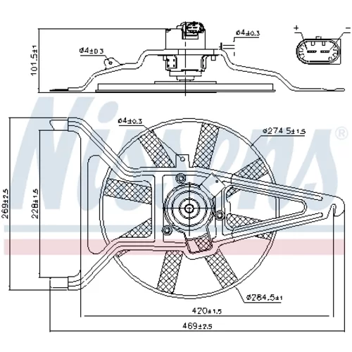 Ventilátor chladenia motora 85041 /NISSENS/ - obr. 5