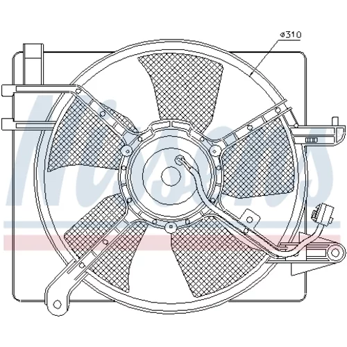 Ventilátor chladenia motora NISSENS 85061