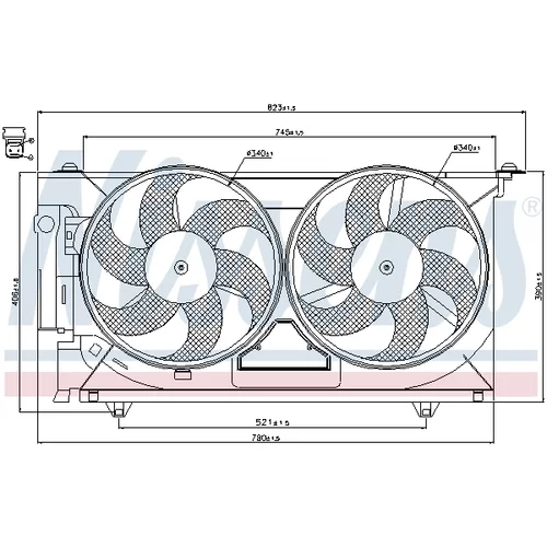 Ventilátor chladenia motora 85074 /NISSENS/ - obr. 5