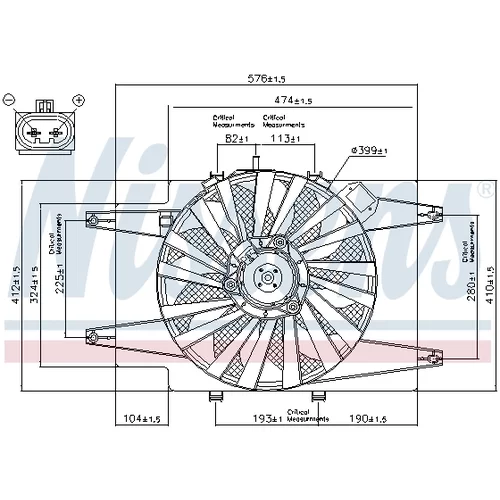 Ventilátor chladenia motora 85103 /NISSENS/ - obr. 5