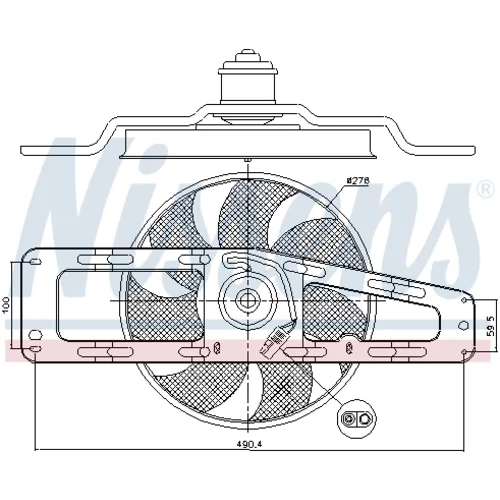 Ventilátor chladenia motora 85498 /NISSENS/ - obr. 5