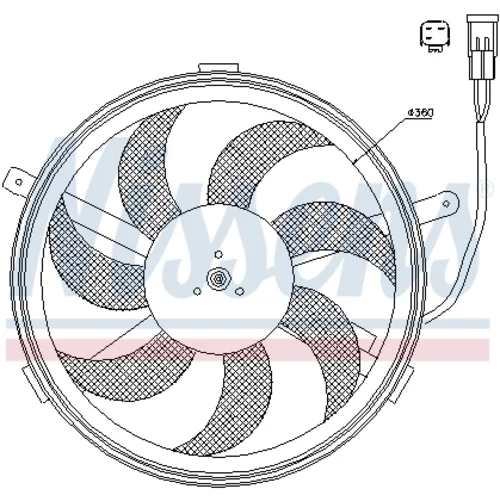 Ventilátor chladenia motora 85631 /NISSENS/ - obr. 5