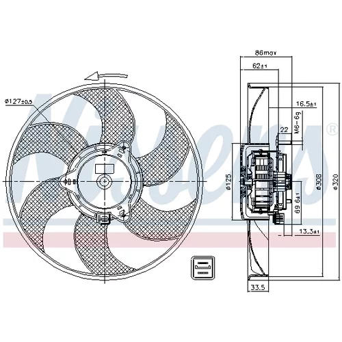 Ventilátor chladenia motora 85705 /NISSENS/ - obr. 5