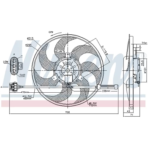 Ventilátor chladenia motora 85775 /NISSENS/ - obr. 5