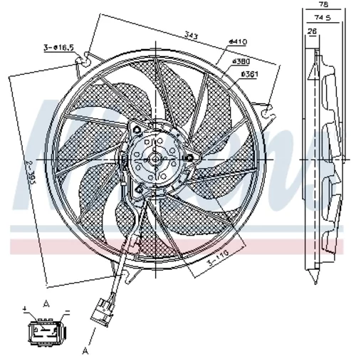 Ventilátor chladenia motora 85787 /NISSENS/ - obr. 5