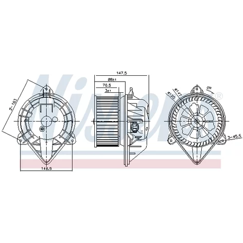 Vnútorný ventilátor 87024 /NISSENS/ - obr. 5