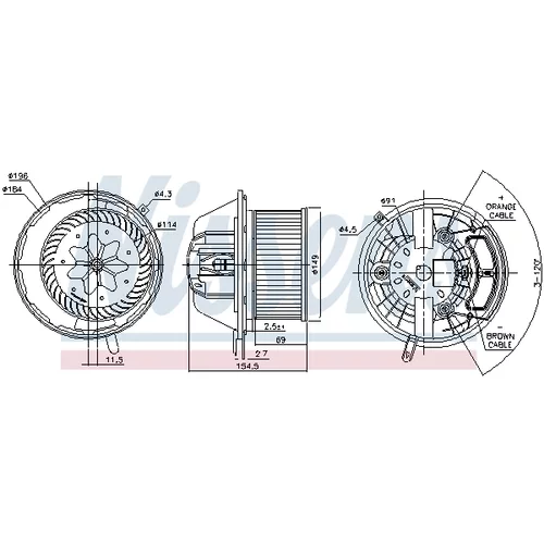 Vnútorný ventilátor 87112 /NISSENS/ - obr. 4