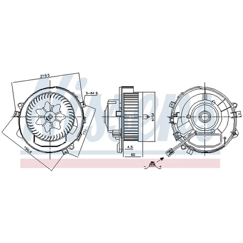 Vnútorný ventilátor 87424 /NISSENS/ - obr. 5