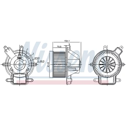 Vnútorný ventilátor 87464 /NISSENS/ - obr. 5