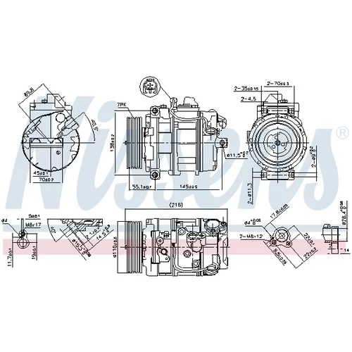 Kompresor klimatizácie 890069 /NISSENS/ - obr. 4