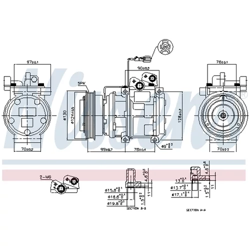 Kompresor klimatizácie 89166 /NISSENS/ - obr. 4