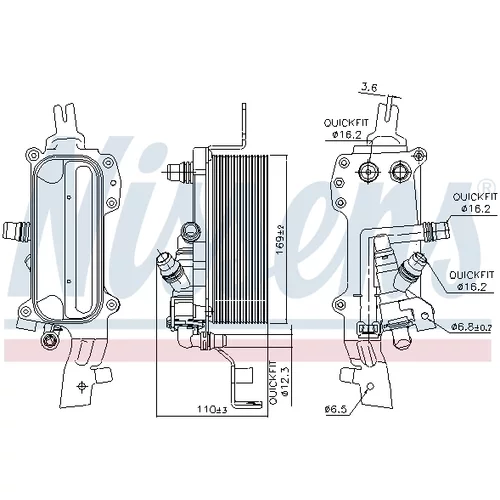 Chladič oleja automatickej prevodovky 90838 /NISSENS/ - obr. 4
