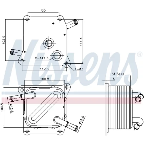 Chladič oleja automatickej prevodovky 91289 /NISSENS/ - obr. 4