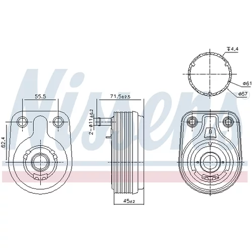 Chladič motorového oleja 91372 /NISSENS/ - obr. 4