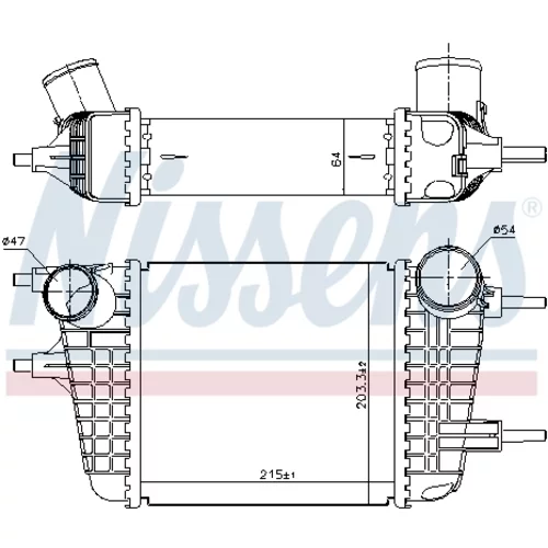 Chladič plniaceho vzduchu 961116 /NISSENS/ - obr. 5