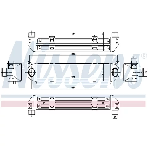 Chladič plniaceho vzduchu 96243 /NISSENS/ - obr. 6