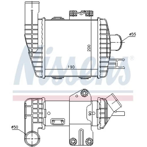 Chladič plniaceho vzduchu 96661 /NISSENS/ - obr. 5