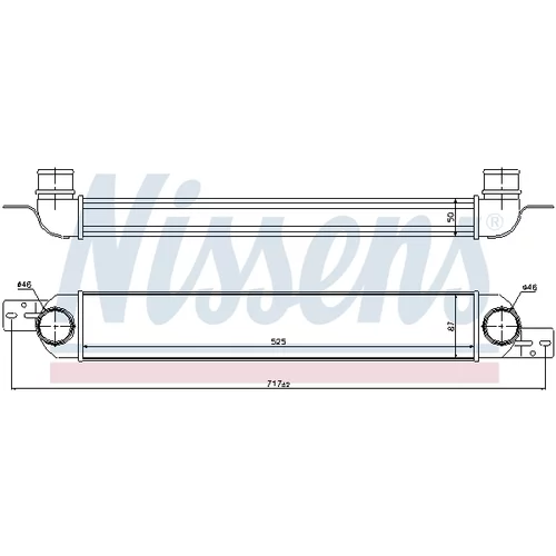 Chladič plniaceho vzduchu 96717 /NISSENS/ - obr. 4