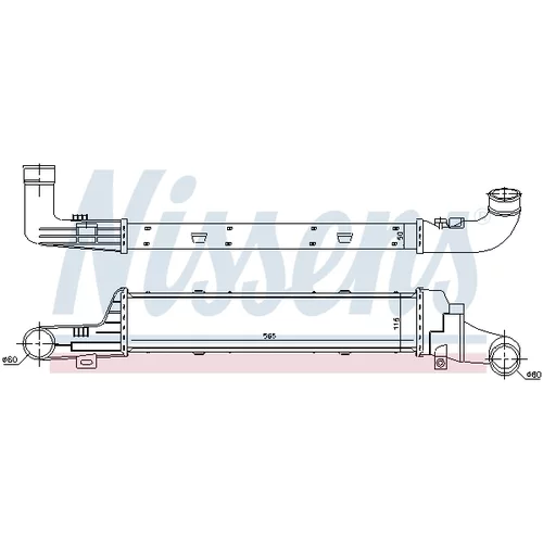 Chladič plniaceho vzduchu 96861 /NISSENS/ - obr. 5