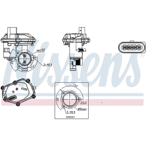 EGR ventil 98340 /NISSENS/ - obr. 6