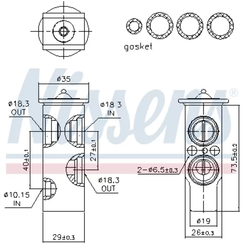 Expanzný ventil klimatizácie 999353 /NISSENS/ - obr. 5
