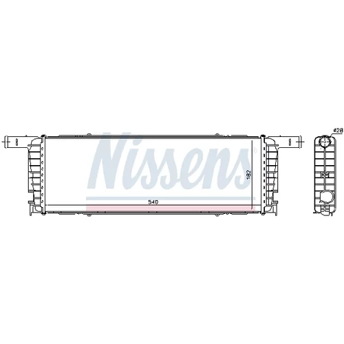 Chladič motora 606434 /NISSENS/