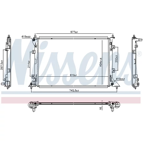 Chladič motora 607104 /NISSENS/ - obr. 4