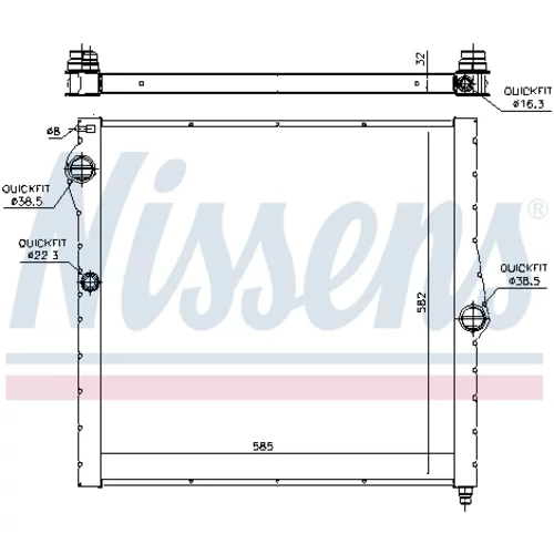 Chladič motora 60826 /NISSENS/ - obr. 5