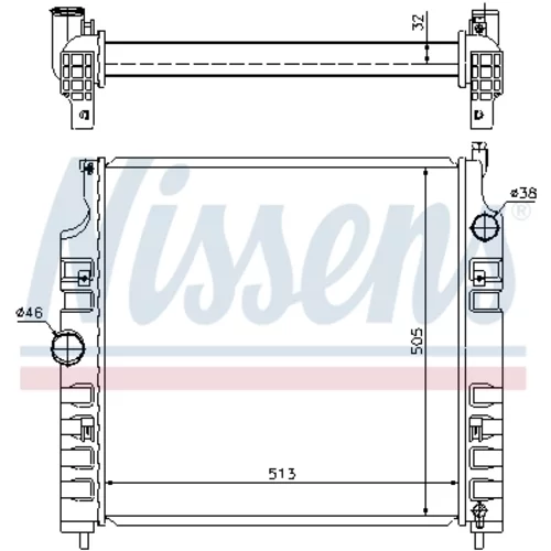Chladič motora 61026 /NISSENS/ - obr. 8