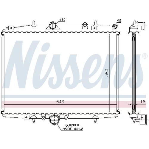 Chladič motora 61291A /NISSENS/ - obr. 5