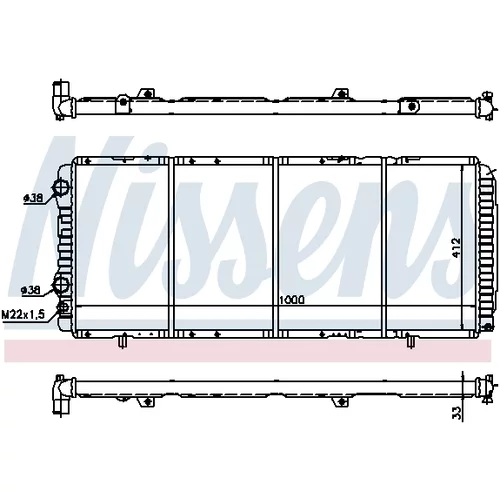Chladič motora 61393 /NISSENS/ - obr. 4