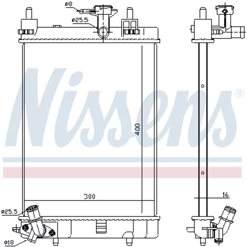 Chladič motora 617554 /NISSENS/ - obr. 4