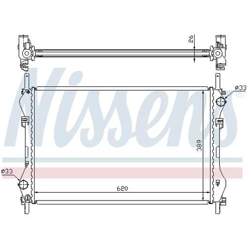 Chladič motora 62044A /NISSENS/ - obr. 4