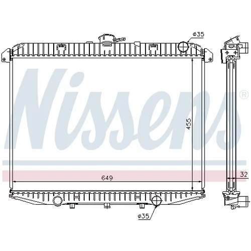 Chladič motora 62070A /NISSENS/ - obr. 4