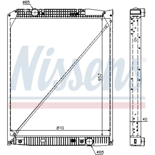 Chladič motora 62649A /NISSENS/ - obr. 4