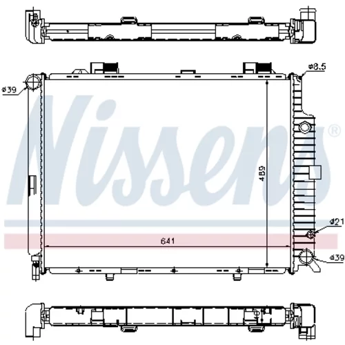 Chladič motora 62692A /NISSENS/ - obr. 4