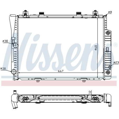 Chladič motora 62746A /NISSENS/ - obr. 5