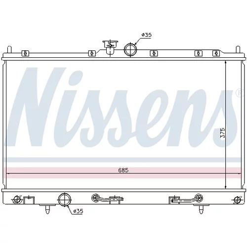 Chladič motora 62894 /NISSENS/ - obr. 6