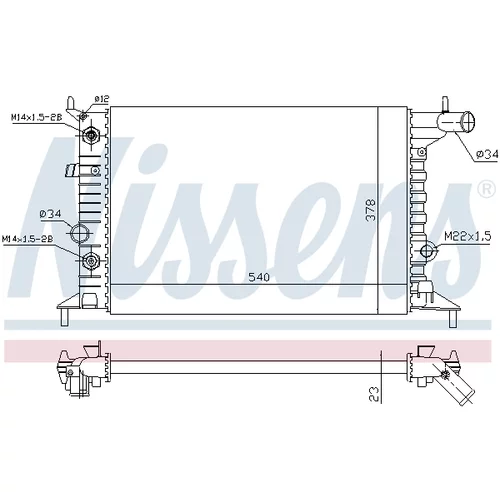 Chladič motora 630691 /NISSENS/ - obr. 4