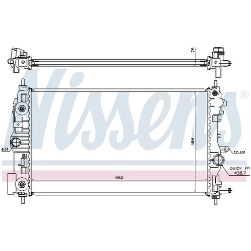 Chladič motora 630724 /NISSENS/ - obr. 4